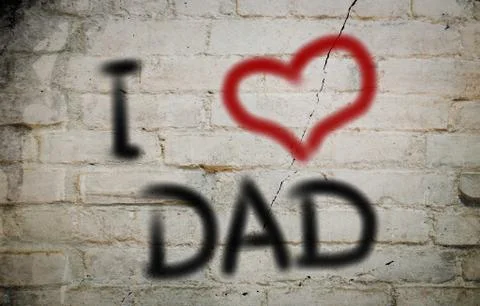 I love dad concept Stock Illustration