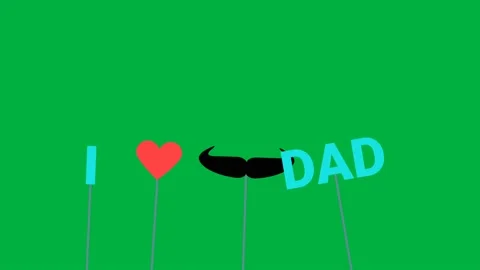 I love dad Stock Footage 194385417