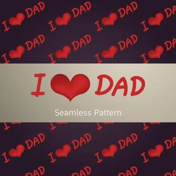 I Love DAD.. Illustrazione stock