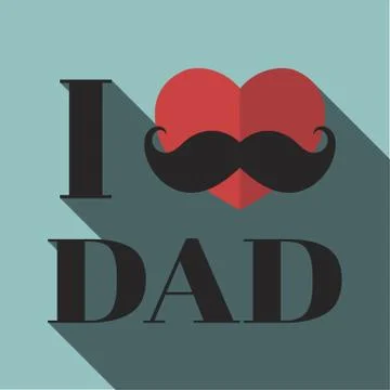 I love dad Stock Illustration