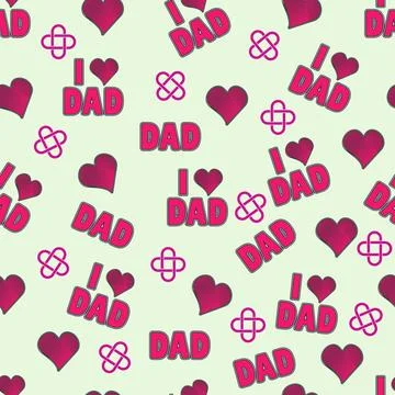 I love dad Stock Illustration