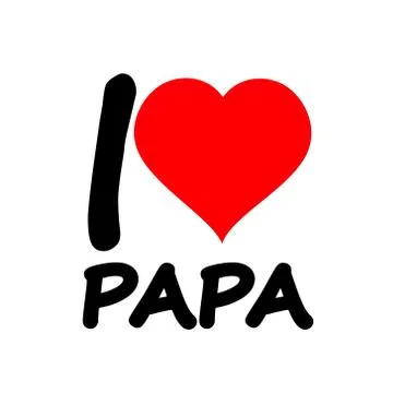 I love Daddy Stock Illustration