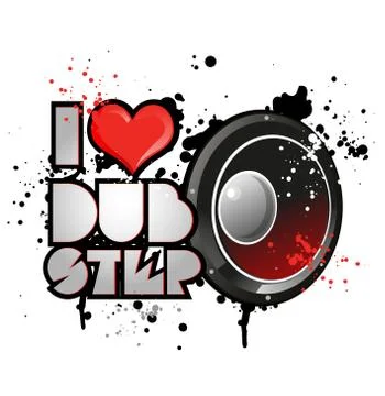 I love dubstep イラスト素材