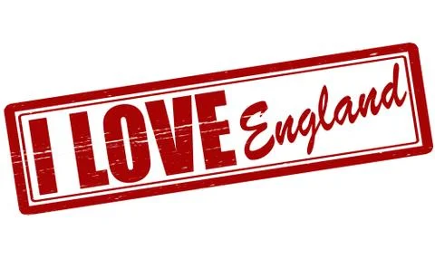 I love England Stock Illustration