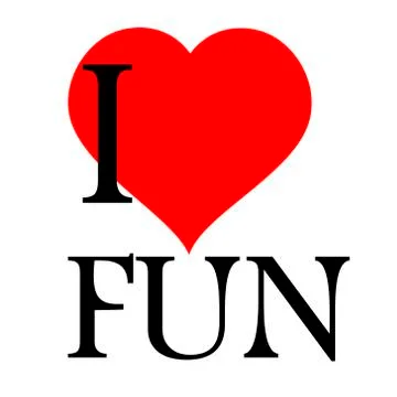I love fun Stock Illustration