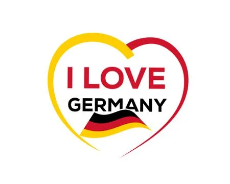 I love germany Stock Illustration