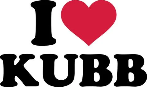 I love kubb Stock Illustration