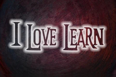 I love learn concept Stock Illustration