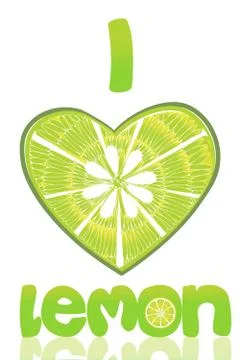 I love lemon 스톡 일러스트