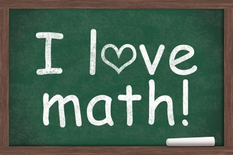 I love math Stock Illustration