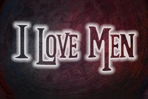 I love men concept Stock Illustration