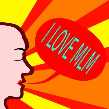 I love mlm concept Stock Illustration