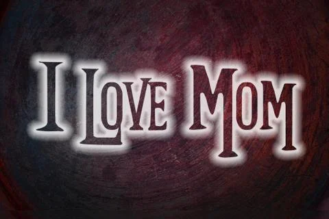 I love mom concept Stock Illustration