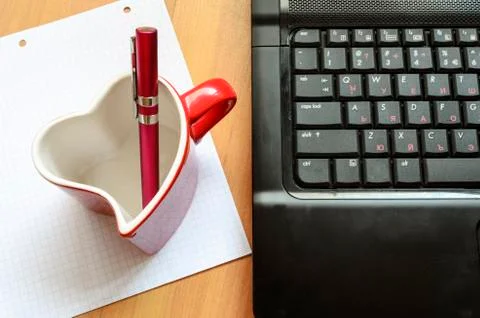 I love my computer Stock Photos