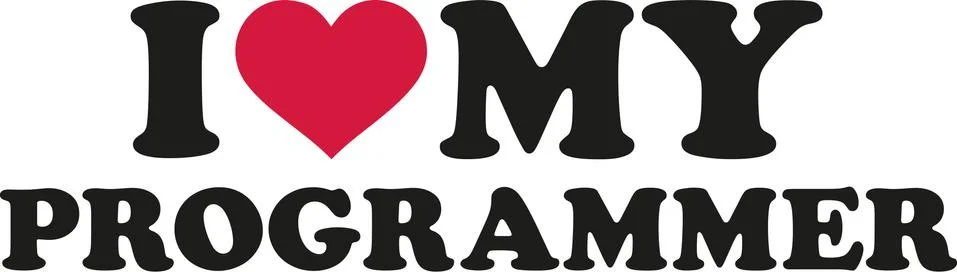 I love my Programmer Illustrazione stock