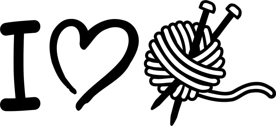 I love needlework Illustrazione stock