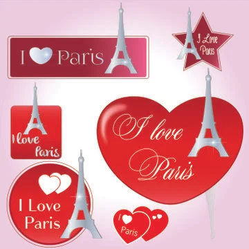 I love Paris Stock-Illustration