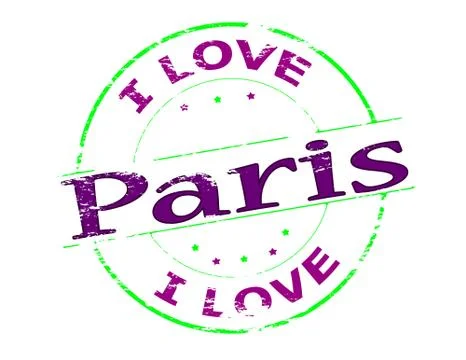 I love Paris Stock-Illustration