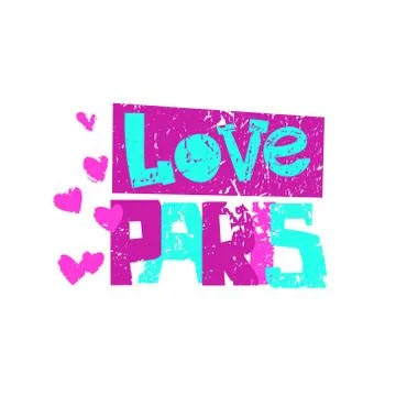 I Love Paris. Stock Illustration