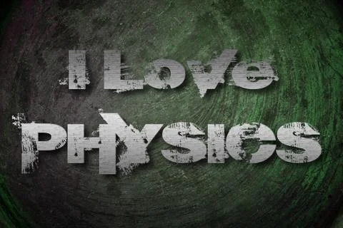 I love physics concept Stock Illustration