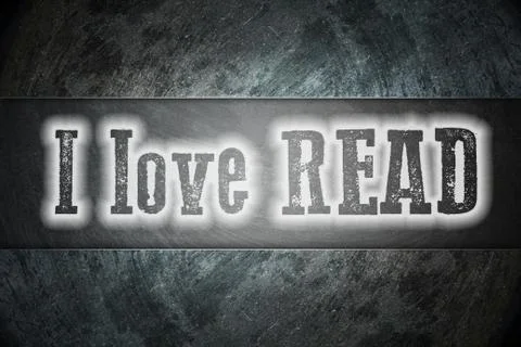 I love read concept Stock Illustration