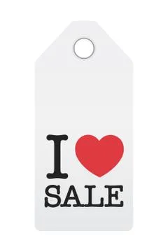 I Love Sale Stock Illustration