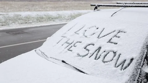I love the snow 스톡 동영상 83421486