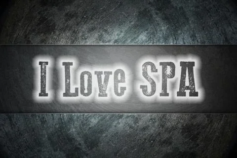 I love spa concept Stock Illustration
