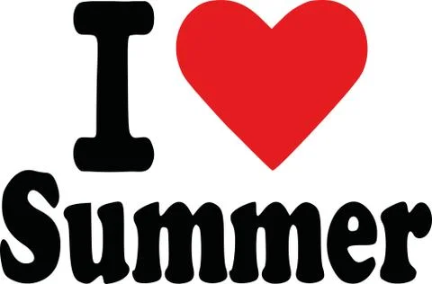 I love summer Stock Illustration