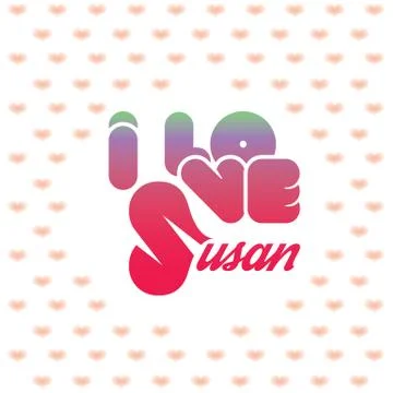 I love Susan Stock Illustration
