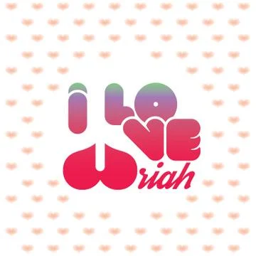 I love Uriah Stock Illustration