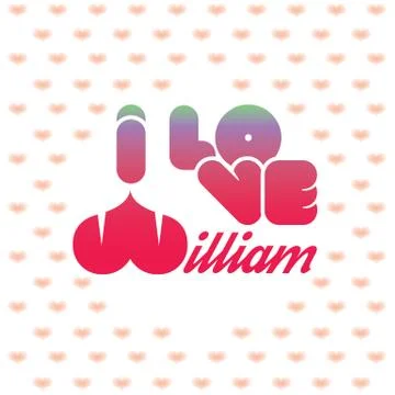 I love William Stock Illustration