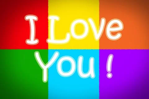 I love you concept Stock Illustration