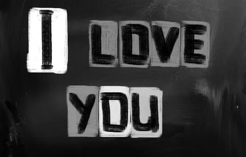 I Love You Concept Stock-Illustration