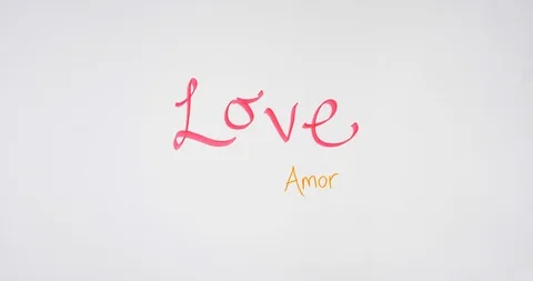 I love you in different languages Stock Footage 99974202