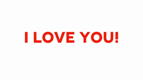 I love you-Flat Circular Intro Stock Footage 122574647