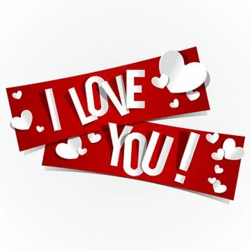 I Love You Stock Illustration