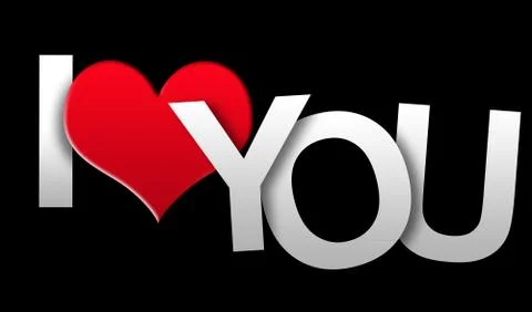 I love you Stock Illustration