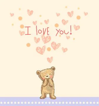 I love you Stock Illustration