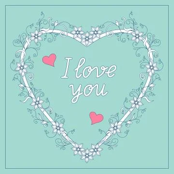 I love you Stock Illustration