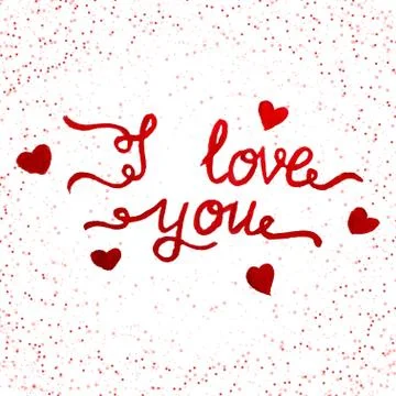 I love you. Stock Illustration
