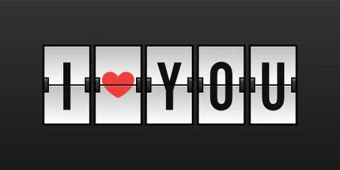 I Love You Stock Illustration