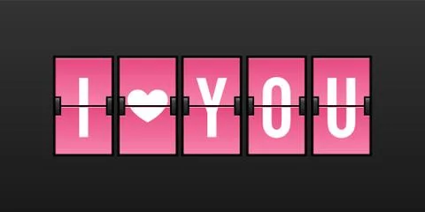 I Love You Stock Illustration