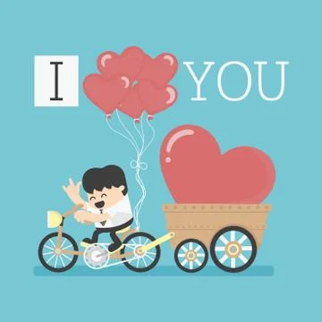 I love you Stock Illustration