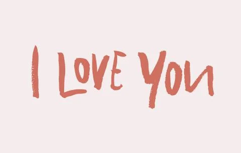 I love you Stock Illustration