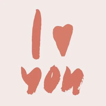 I love you Stock Illustration