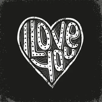 I love you 스톡 일러스트