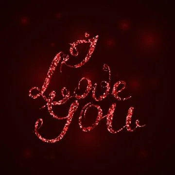 I love you. Stock Illustration