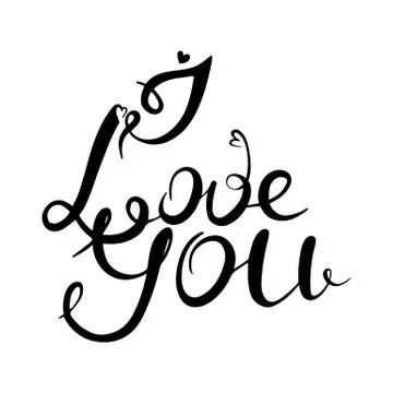 I love you. Stock Illustration