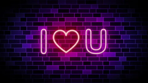 I Love you script letter with heart sign on dark. Stockbeeldmateriaal 134136256